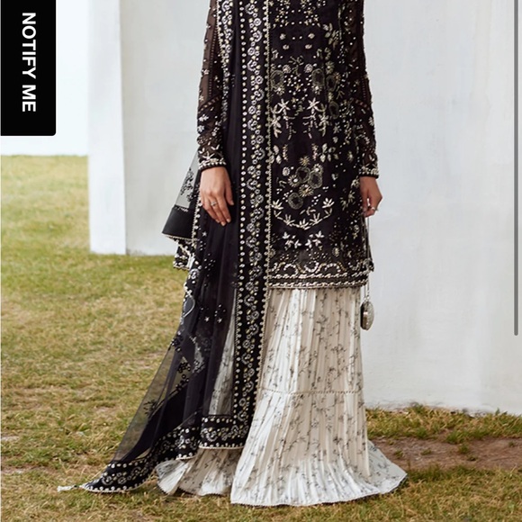 SUFFUSE Black and White Embroidered Dress - Picture 1 of 2